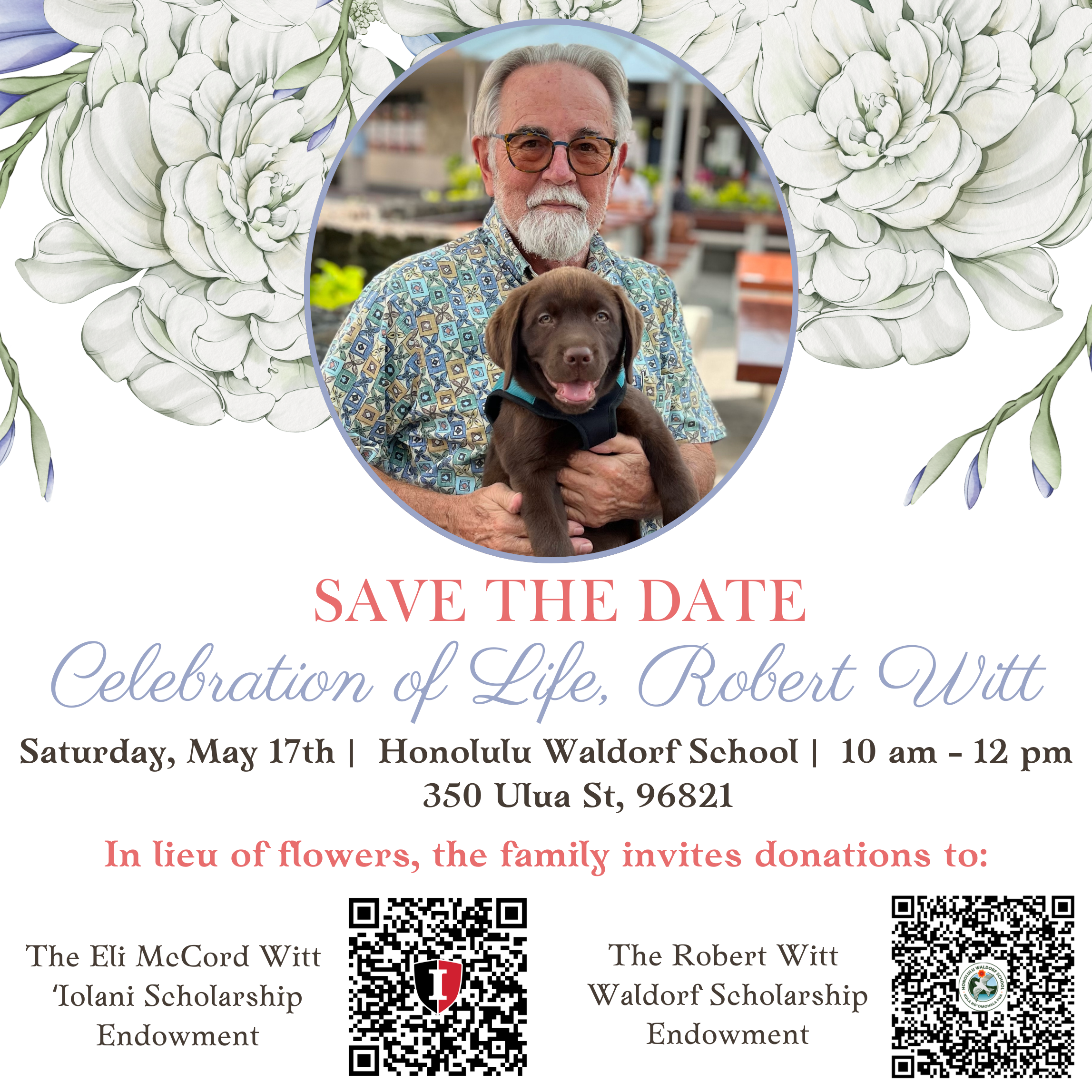 Celebration of Life Social Media Robert Witt Roberta Bishop